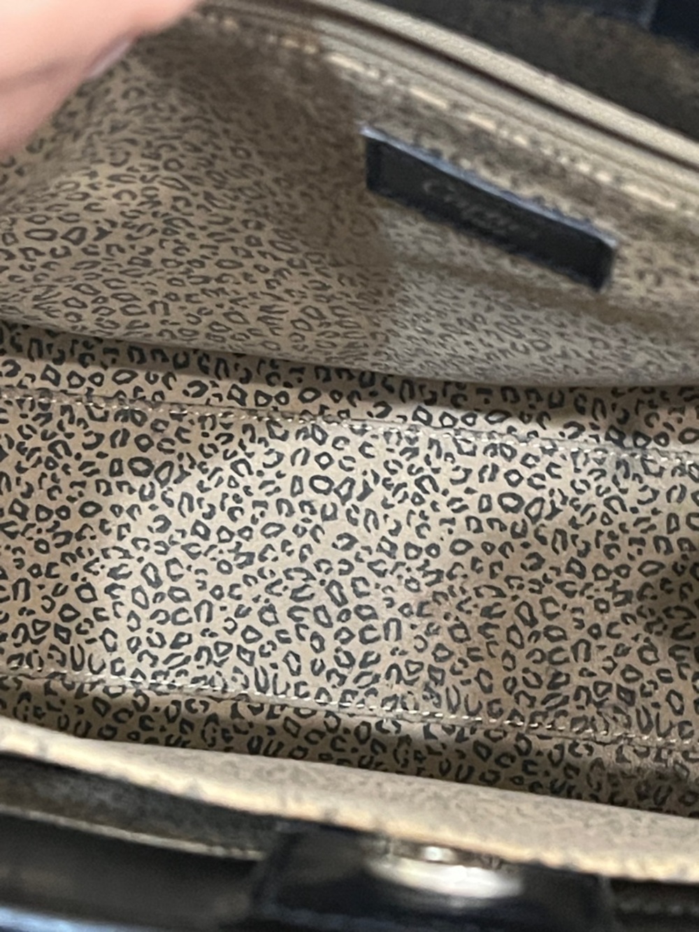 Cartier Panther vintage Leather Shoulder Tote Bag comes w authentic certificate - Picture 4 of 17